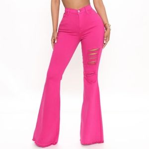 NEVER WORN!! Fashion Nova super stretchy BIG bell bottoms